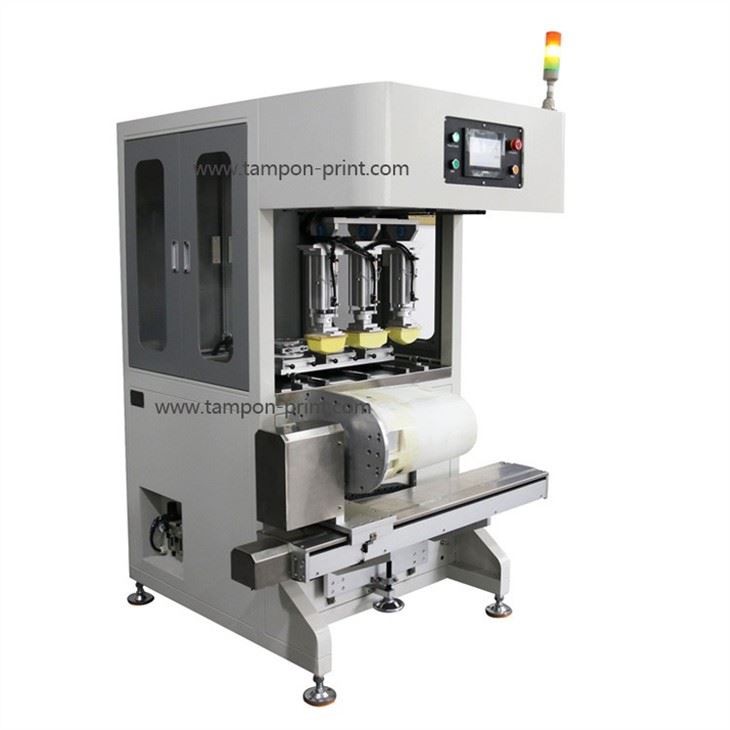 3 Color Rotary Tampo Pad Printing Machine